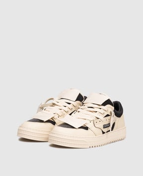Off-White Бежеві комбіновані кросівки Low Top 3/0 OMIA29KF25LEA001