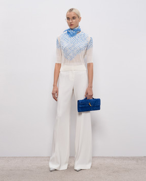 Ermanno Scervino Білий топ з вишивкою D485L336RLJY