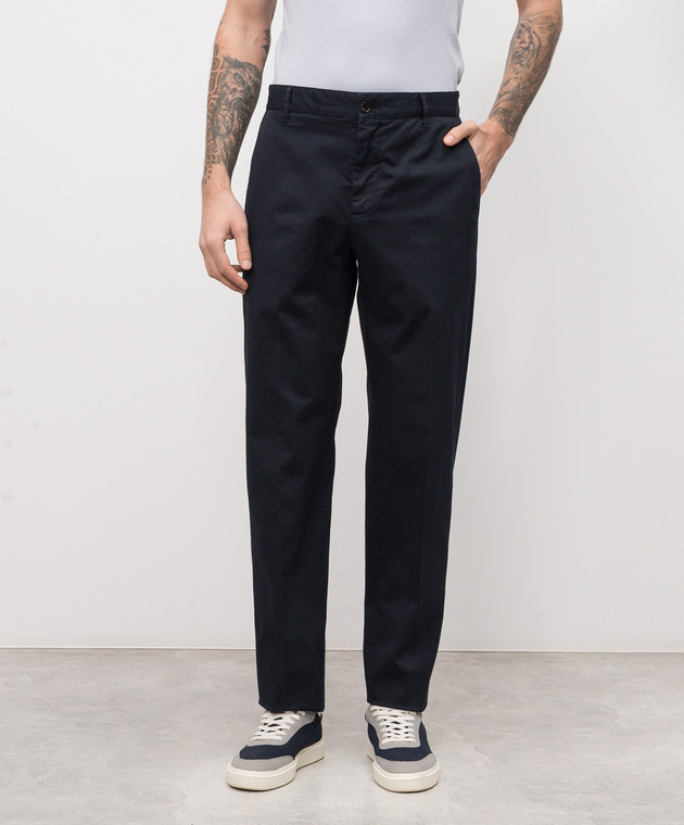 ISAIA Синие брюки PNT046XP871 изображение 3