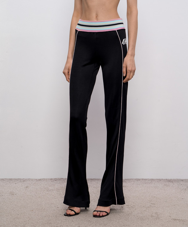 Off-White Черные спортивные штаны Fluid Track 2CJ00AS26JER001 изображение 3