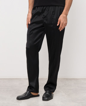 Tom Ford Чорні піжамні штани із шовку T4H201010