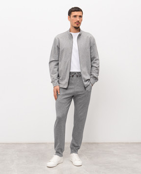 ISAIA Сірі меланжеві спортивні штани MP0034J0300