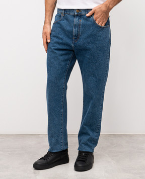 Balmain Синие джинсы с логотипом GH1MI043DG08