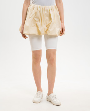 Juun.j Жовта спідниця міні з драпіруванням JW6327W070