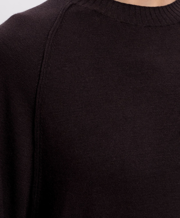 Twinset Темно-коричневий джемпер 262TF3023 зображення 5