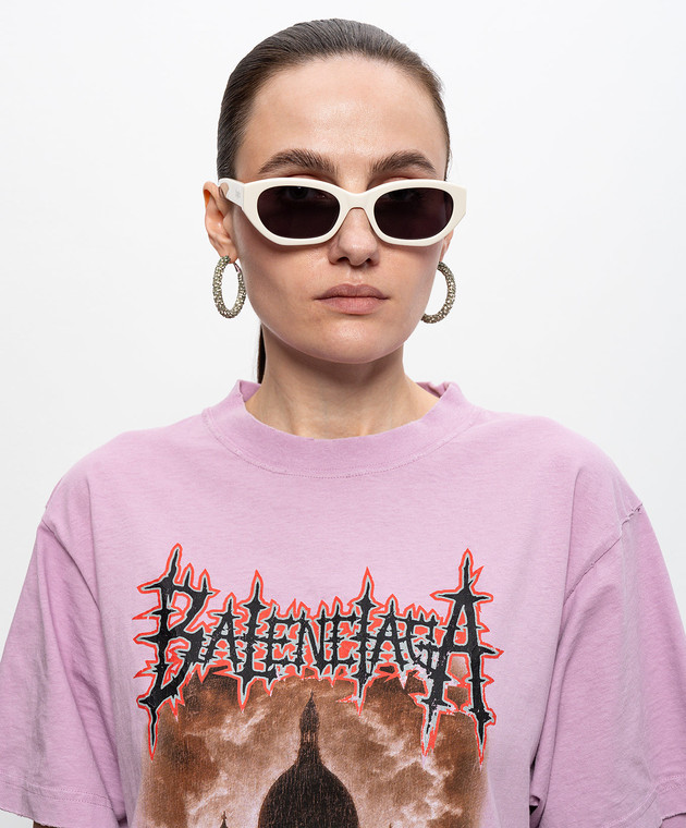 Palm Angels Сонцезахисні окуляри Eagle кольору айворі PA1022010753 зображення 2