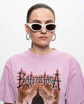 Palm Angels Сонцезахисні окуляри Eagle кольору айворі PA1022010753