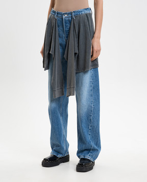 Alexander Wang Сині джинси з подвійною конструкцією 4DC4254935