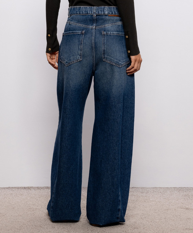 Max Mara Weekend Синие джинсы MADIA с эффектом потертости WKDMADIA изображение 4