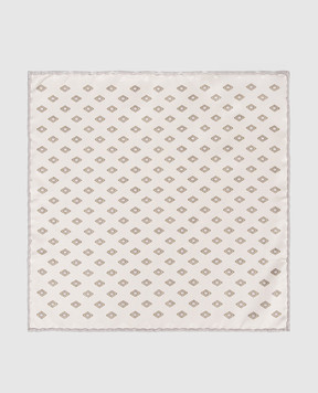 Brunello Cucinelli Двостороння хустка-паше із шовку MX8730091