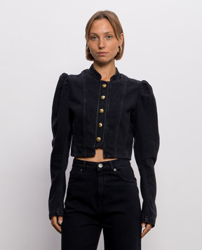 Twinset Черная укороченная джинсовая куртка 262TP2520