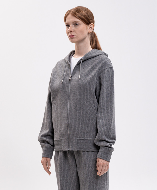 Mackage Сіра спортивна куртка MATEA-K в смужку MATEAK зображення 3