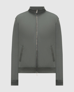 MooRER Зеленая спортивная куртка CRISPIN FELPA CRISPINFELPAJ