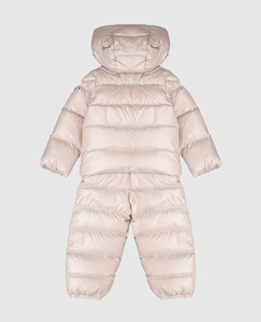 Moncler ENFANT Детский бежевый пуховой комплект Deidre из комбинезона и пуховика L29511F00001597YX