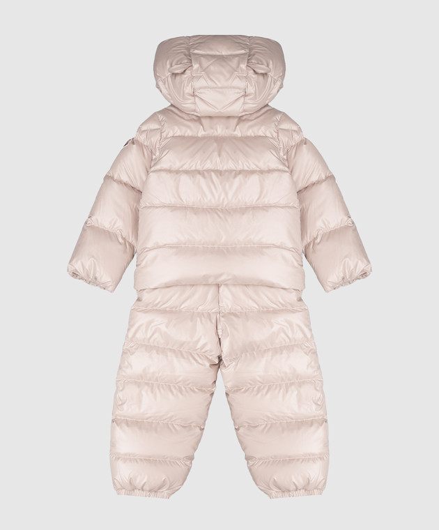 Moncler ENFANT Дитячий бежевий пуховий комплект Deidre з комбінезона та пуховика L29511F00001597YX зображення 2