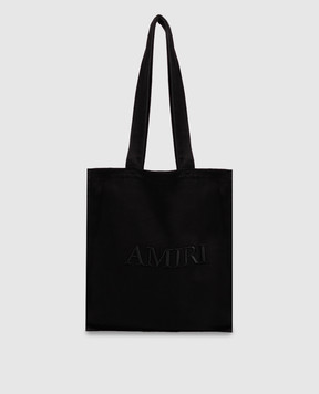 AMIRI Черный шопер с вышивкой логотипа AMHABA1060