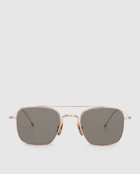 Thom Browne Золотисті сонцезахисні окуляри з титану UES907AG0001