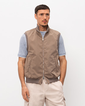 Brunello Cucinelli Коричневий жилет MM4796584
