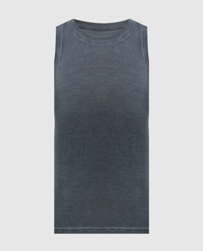 UMA WANG Синя майка Ti UW1030