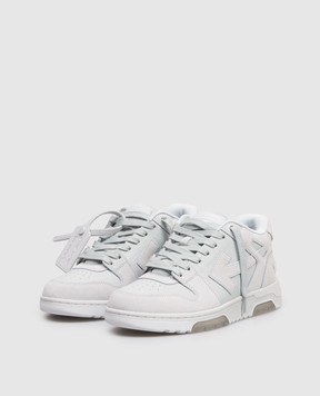 Off-White Голубые замшевые кроссовки Out Of Office OWIA259S26LEA004