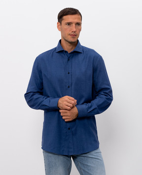 Brunello Cucinelli Синя сорочка MY6370627