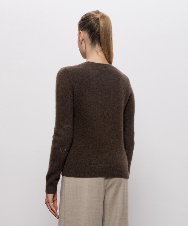 Max Mara Коричневый свитер VOLIERA из шерсти SMMVOLIERA изображение 4