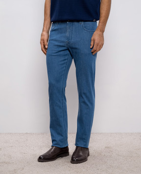 Stefano Ricci Синие джинсы с логотип патч MFT61B3130TR138L