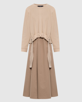 Max Mara Weekend Бежевое платье миди DESTINO WKDDESTINO