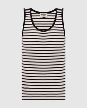 Max Mara Weekend Майка MULTIK цвета айвори в рубчик WKDMULTIK