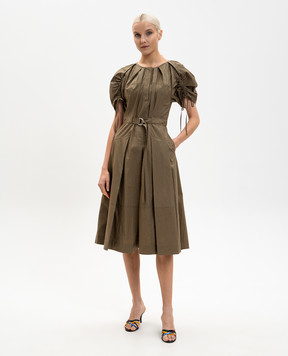 3.1 Phillip Lim Сукня міді кольору хакі E26291040CXT