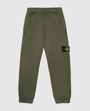 Stone Island Детские зеленые спортивные штаны L2S166200004S042514