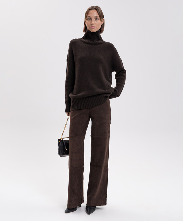 Allude Коричневый свитер из шерсти и кашемира 26517633 изображение 2
