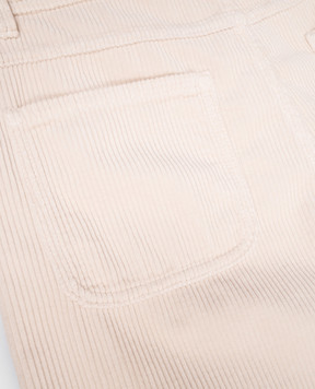Brunello Cucinelli Дитячі бежеві вельветові штани B280UP118C