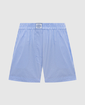 Simkhai Голубые шорты Sarah в полоску 2264049CO