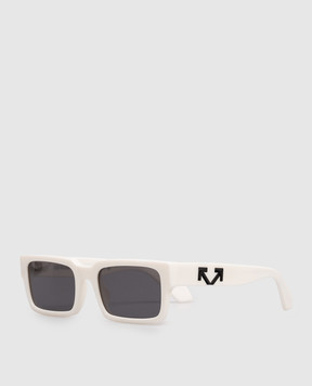 Off-White Белые солнцезащитные очки HUNTINGTON OW1032010755