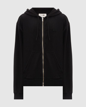 Maison Margiela MM6 Чорна спортивна куртка з нашивкою логотипа SH2HG0009M25013
