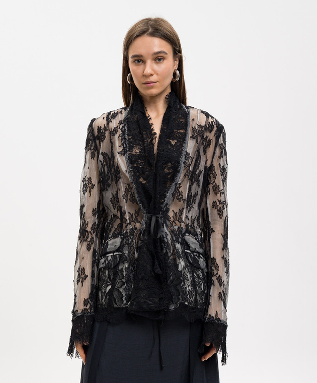 Marc Le Bihan Жакет на запах з мережива 22009 зображення 3