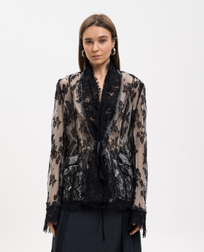Marc Le Bihan Жакет на запах из кружева 22009