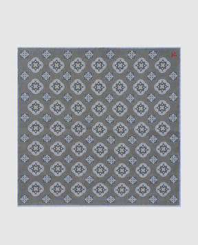 ISAIA Сіра хустка з льону FZOOO5FZ788