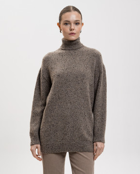 The Row Коричневий светр Mirai з кашеміру 10421Y632