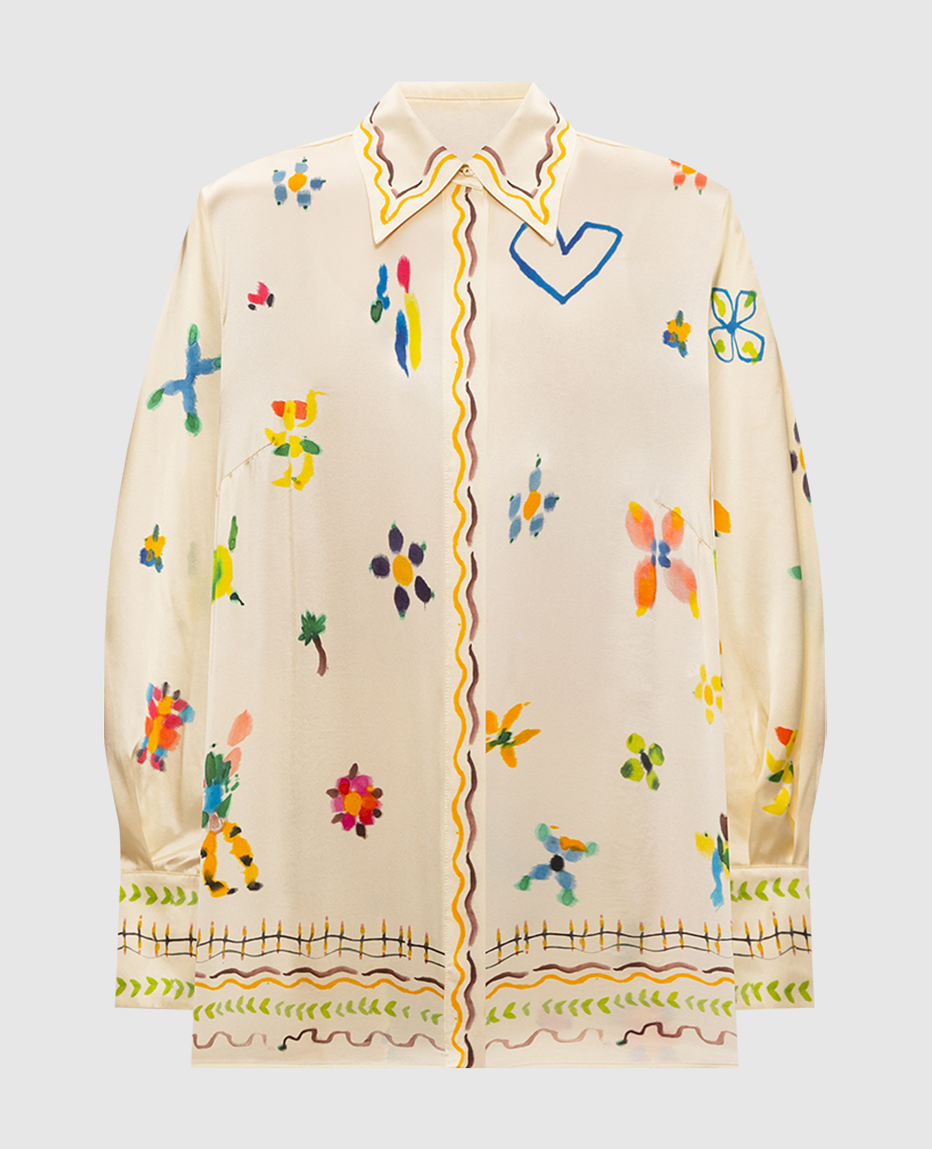 Желтая блуза Sidi из шелка