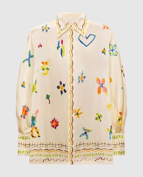 Alemais Жовта блуза Sidi із шовку 6385T