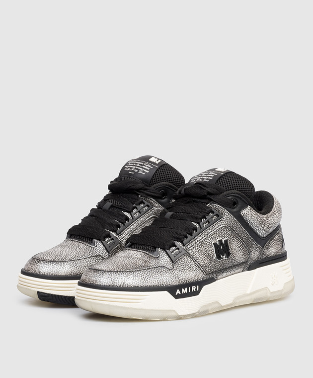 AMIRI Серые кожаные кроссовки MA-1 AMSNSN1056 изображение 2