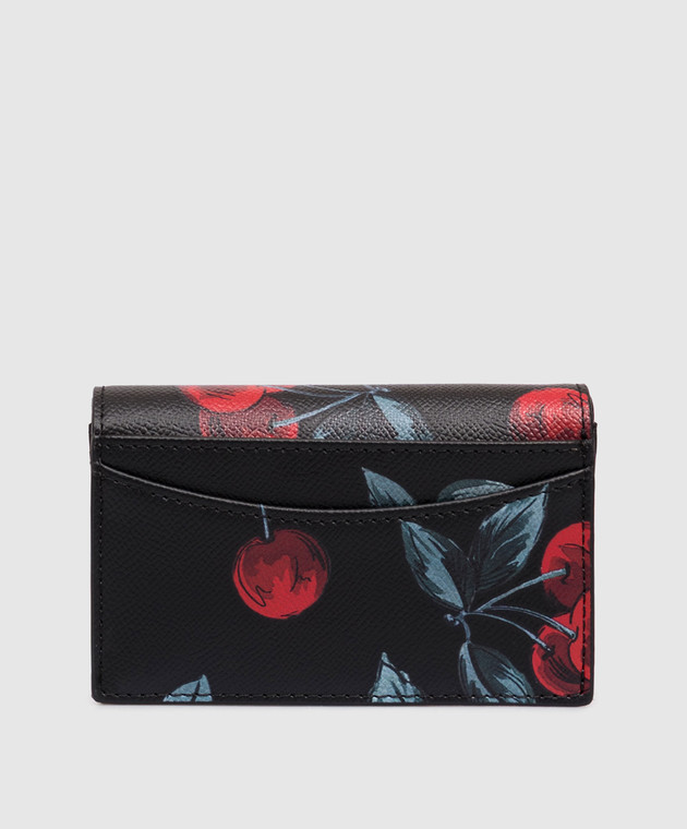 Twinset Чорне портмоне з принтом у вигляді вишень 261TL8030 зображення 2