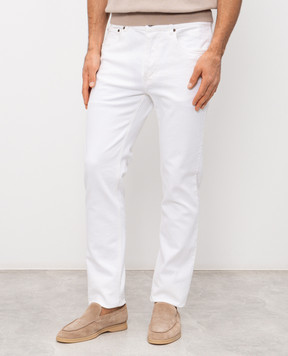 Pini Parma Белые джинсы с логотип патч PINIJEAWHI