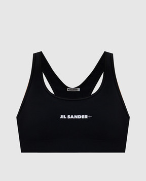 Jil Sander Синій топ з принтом логотипа J40NC0002J20031