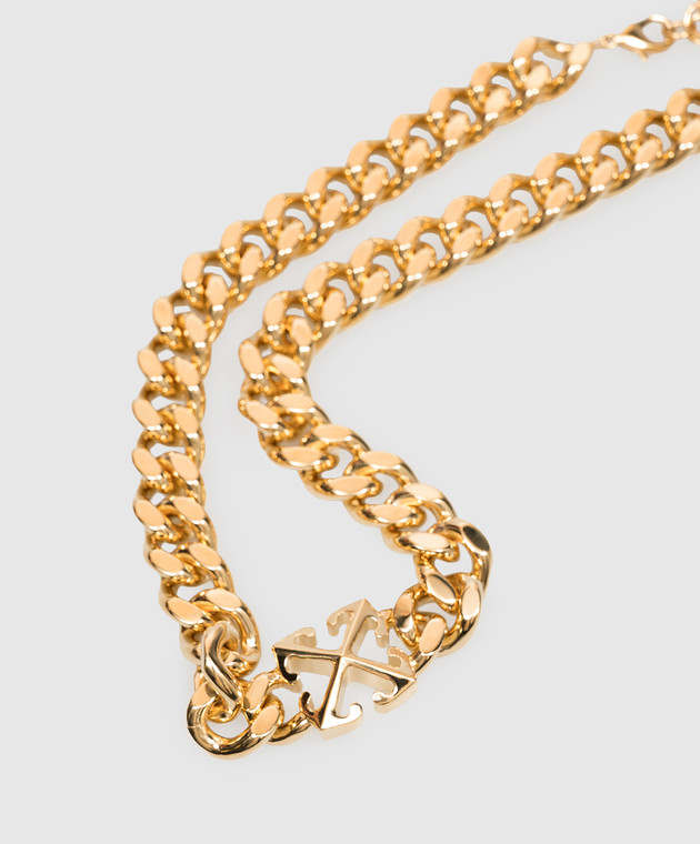Off-White колье с эмблемой Arrow OWOB13HC99MET001 изображение 3