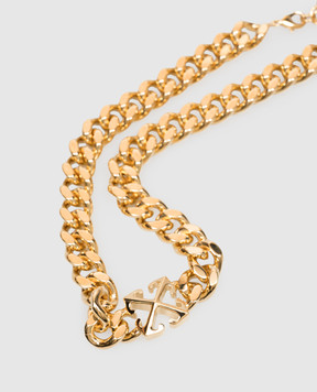 Off-White Золотисте кольє з емблемою Arrow OWOB13HC99MET001