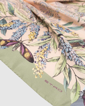 Etro Хустка із шовку в квітковий принт WAXA0006AKE64