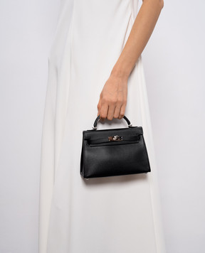 Babe Pay Pls Черная сумка-сетчел из кожи 6509